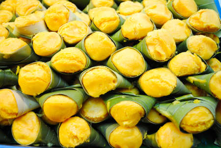  Toddy palm cake,Thai dessertの写真素材