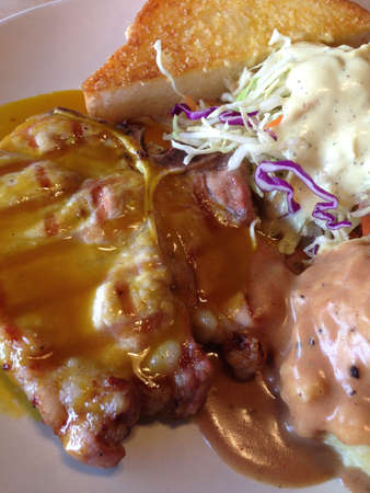 Pork chop with mashed potato