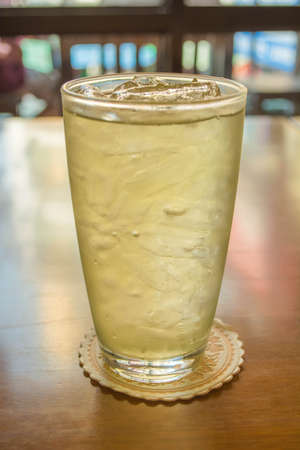 Iced green teaの写真素材