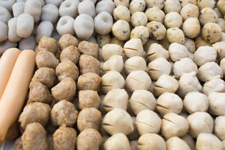  raw meatballの写真素材