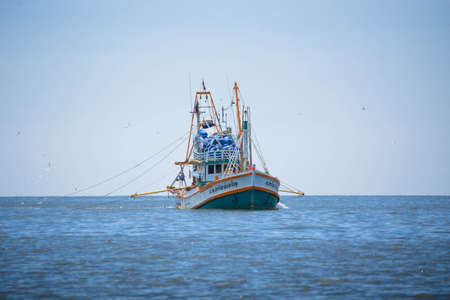 fishing boat in Thailandのeditorial素材