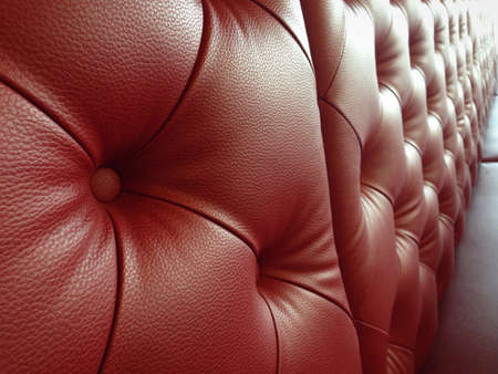 Red leather sofaの素材