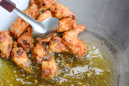 deep fried chickenの写真素材