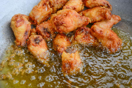 deep fried chickenの写真素材