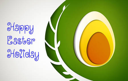 Easter egg design, Easter holiday card, vectorのイラスト素材