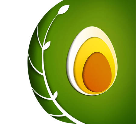 Easter egg design, Easter holiday card,のイラスト素材