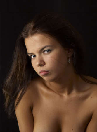 emotional lookの写真素材