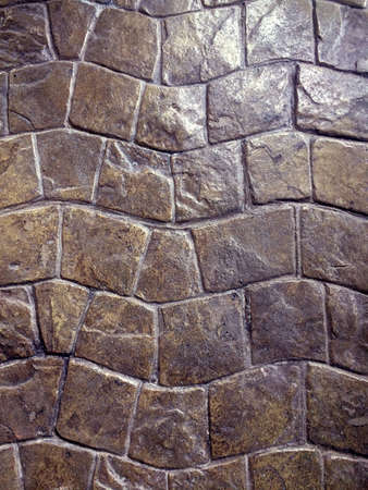 Brown Granite Sett. Seamless Tileable Texture.