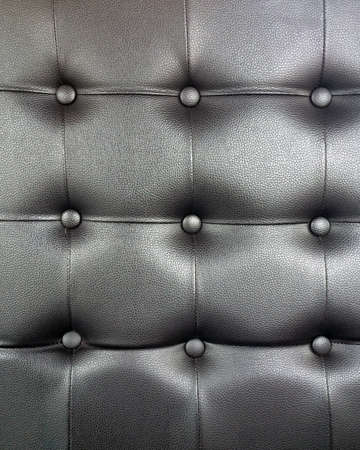 Black leather texture for a sofaの写真素材