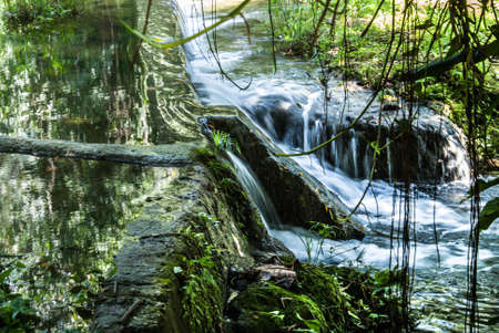 LANDSCAPE OF A RIVER AT HERSHEY TOWN IN HAVANAの写真素材