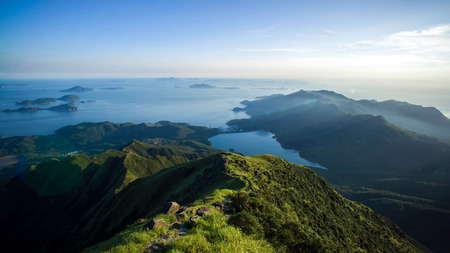 Lantau Peak in HongKongの写真素材