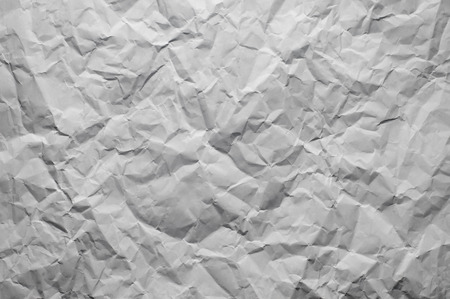 piece of white wrinkled paperの写真素材