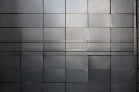 Abstract architectural silver pattern wallの写真素材