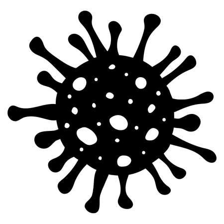 Coronavirus COVID-19 virus symbol. COVID-19. Icon.のイラスト素材