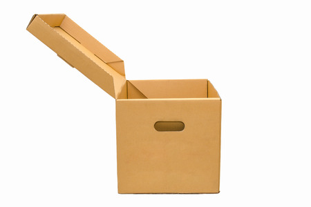 isolate of Cardboard empty box