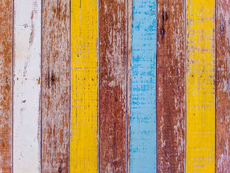 abstract grunge wood texture background / Wood Texture with old paint colorfulの写真素材