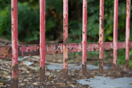 rusty metal doorの写真素材