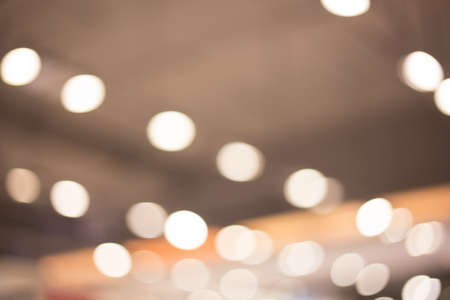 Abstract bokeh background of yellow lights.の写真素材