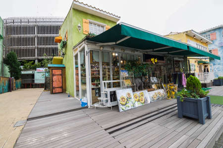 Seoul, South Korea - September 20, 2018 : The minimal style of shop  in the LA PROVENCE villageのeditorial素材