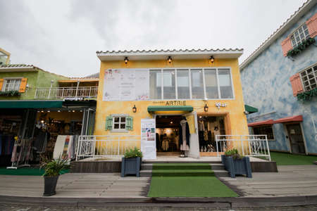 Seoul, South Korea - September 20, 2018 : The minimal style of shop  in the LA PROVENCE villageのeditorial素材