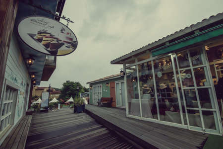 Seoul, South Korea - September 20, 2018 : The minimal style of shop  in the LA PROVENCE villageのeditorial素材