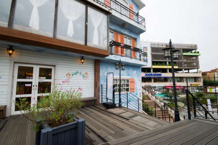 Seoul, South Korea - September 20, 2018 : The minimal style of shop  in the LA PROVENCE villageのeditorial素材