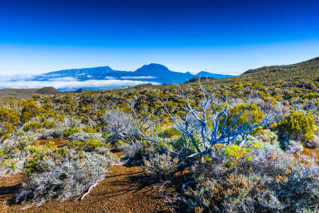 Piton des Neiges at Reunion Islandの写真素材