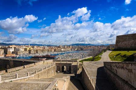 Arbor and city of Marseille, Franceの写真素材