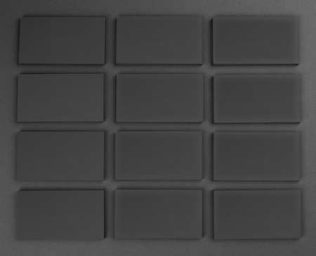 identity design, corporate templates, company style, black business cards on a black background