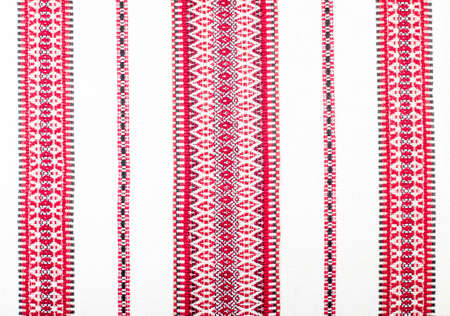 Embroidery pattern on white backgroundの写真素材