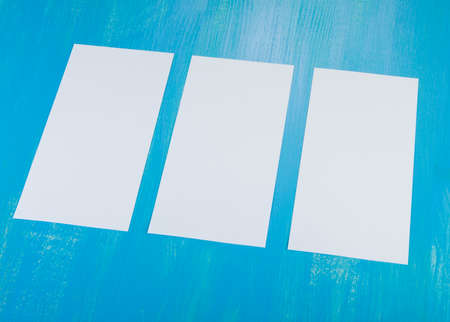 identity design, corporate templates, company style, set of booklets, blank white folding paper flyerの写真素材