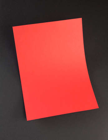 Blank flyer poster on grey to replace your designの写真素材