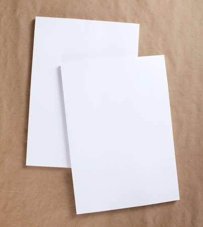 identity design, corporate templates, company style, set of booklets, blank white folding paper flyerの写真素材