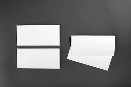 Blank flyer poster over grey background to replace your design