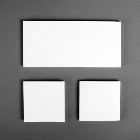 Blank flyer poster over grey background to replace your design
