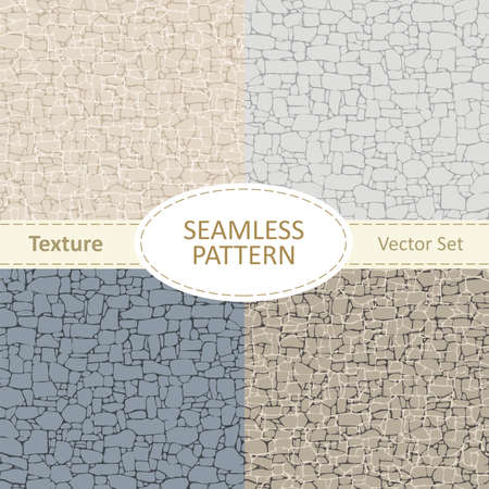Seamless texture of stone in different colorsのイラスト素材