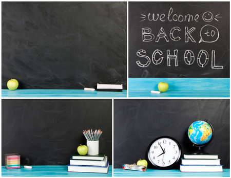 Big collection of Back to school concept for your text, design