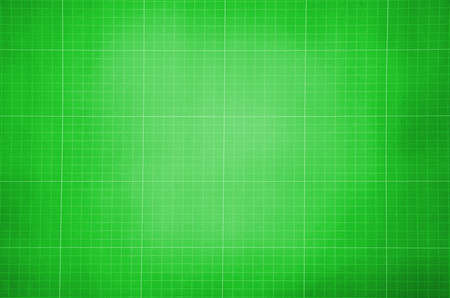 Millimeter engineering paper. Green graph paper background. Graph paper for building and architectural drawingsの写真素材