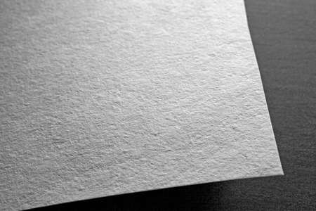 Macro shot of corner of paper. Mockup. Close upの写真素材