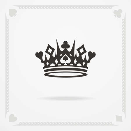 King crown symbol. Vector heraldic elements designのイラスト素材