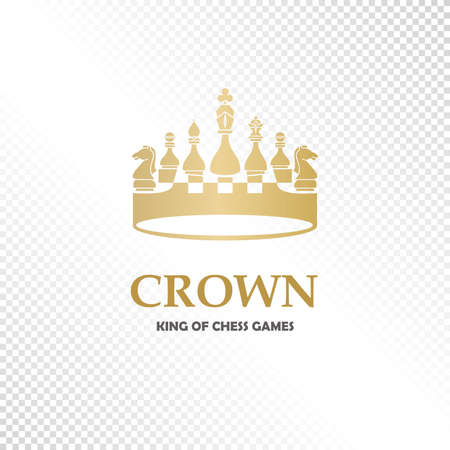 A big golden crown. Vector heraldic elements designのイラスト素材