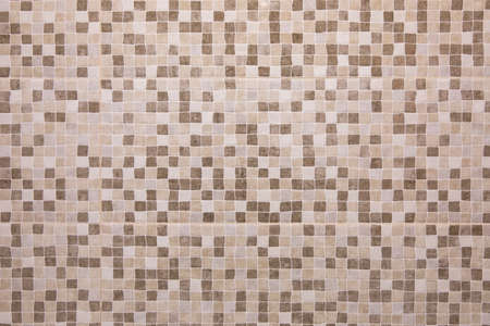 Abstract brown square mosaic background or texture