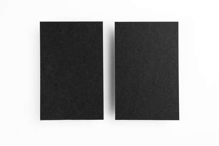 Blank business cards on a white background, identity design, corporate templates, company style