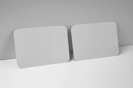 Mockup of business cards. Template for branding identityの写真素材