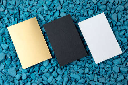 Mockup of business cards. Template for branding identity