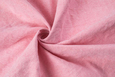 Red silk fabric texture pattern. Background or textureの写真素材