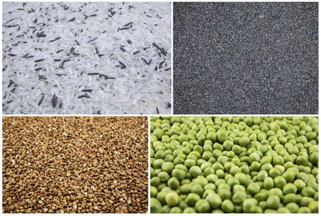 Set of food background or texture.