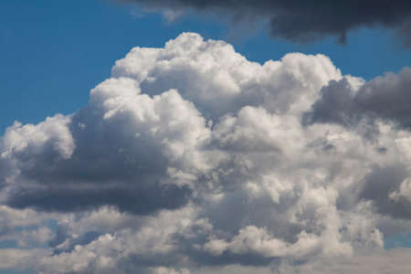 Beautiful clouds with sky background. Nature weather, cloud skyの写真素材
