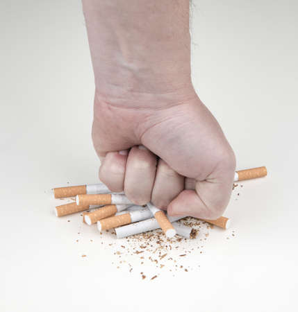 Stop smoking and Quit smoking cigarettes conceptの写真素材