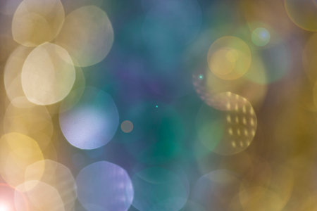 Colored bokeh abstract background. Decoration at Christmas holiday